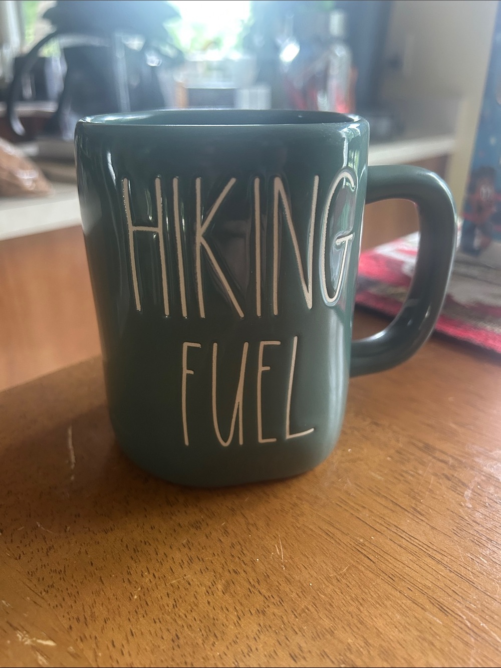 Rae Dunn Green "Hiking Fuel" Mug